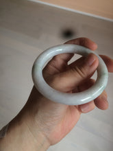 Load image into Gallery viewer, 55mm Certified type A 100% Natural light green/purple/yellow round cut Jadeite bangle AE62-6546
