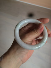 Load image into Gallery viewer, 55mm Certified type A 100% Natural light green/purple/yellow round cut Jadeite bangle AE62-6546
