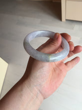 Load image into Gallery viewer, Shopify Only. 57mm Certified Type A 100% Natural icy watery green purple Jadeite Jade bangle BM85-8637
