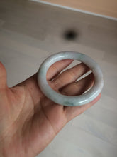 Load image into Gallery viewer, 55mm Certified type A 100% Natural light green/purple/yellow round cut Jadeite bangle AE62-6546
