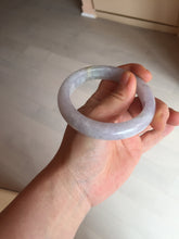 Load image into Gallery viewer, Shopify Only. 57mm Certified Type A 100% Natural icy watery green purple Jadeite Jade bangle BM85-8637
