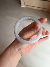 Load image into Gallery viewer, Shopify Only. 57mm Certified Type A 100% Natural icy watery green purple Jadeite Jade bangle BM85-8637
