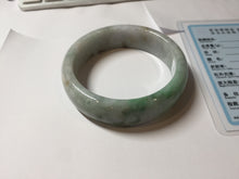 Load image into Gallery viewer, AllaboutjadeCanada.com only 56mm certified 100% natural Type A sunny green purple brown black jadeite jade bangle AZ175-0511 add on item
