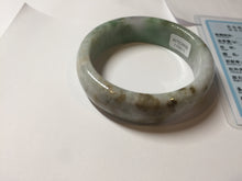 Load image into Gallery viewer, AllaboutjadeCanada.com only 56mm certified 100% natural Type A sunny green purple brown black jadeite jade bangle AZ175-0511 add on item

