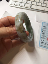 Load image into Gallery viewer, AllaboutjadeCanada.com only 56mm certified 100% natural Type A sunny green purple brown black jadeite jade bangle AZ175-0511 add on item

