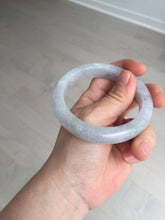 Load image into Gallery viewer, Shopify Only. 57mm Certified Type A 100% Natural icy watery green purple Jadeite Jade bangle BM85-8637
