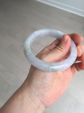 Load image into Gallery viewer, Shopify Only. 57mm Certified Type A 100% Natural icy watery green purple Jadeite Jade bangle BM85-8637
