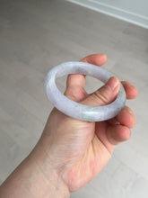 Load image into Gallery viewer, Shopify Only. 57mm Certified Type A 100% Natural icy watery green purple Jadeite Jade bangle BM85-8637
