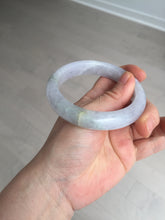 Load image into Gallery viewer, Shopify Only. 57mm Certified Type A 100% Natural icy watery green purple Jadeite Jade bangle BM85-8637
