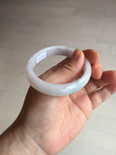 Load image into Gallery viewer, 52mm certified type A100% Natural green purple oval Jadeite Jade bangle BM34-0270

