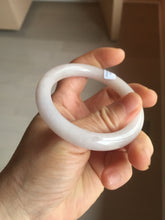 Load image into Gallery viewer, 52.5mm Type A 100% Natural light pink/purple round cut Jadeite Jade bangle BH126-8037
