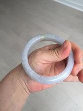 Load image into Gallery viewer, Shopify Only. 57mm Certified Type A 100% Natural icy watery green purple Jadeite Jade bangle BM85-8637
