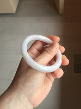 Load image into Gallery viewer, 52.5mm Type A 100% Natural light pink/purple round cut Jadeite Jade bangle BH126-8037
