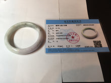 Load image into Gallery viewer, 59mm Certified Type A 100% Natural light green purple yellow (FU LU SHOU) Jadeite Jade bangle BM86-4497
