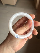 Load image into Gallery viewer, 52.5mm Type A 100% Natural light pink/purple round cut Jadeite Jade bangle BH126-8037
