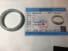 Load image into Gallery viewer, 53.5mm certified 100% natural type A light green white blue jadeite jade bangle BQ22-3791
