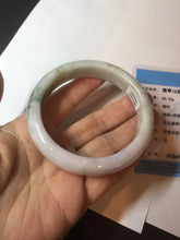 Load image into Gallery viewer, 59mm Certified Type A 100% Natural light green purple yellow (FU LU SHOU) Jadeite Jade bangle BM86-4497
