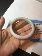 Load image into Gallery viewer, 59mm Certified Type A 100% Natural light green purple yellow (FU LU SHOU) Jadeite Jade bangle BM86-4497
