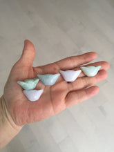 Load image into Gallery viewer, Type A 100% Natural light green/white/purple Jadeite Jade Ingots desk decor/pendant/worry stone BF157
