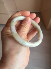Load image into Gallery viewer, 57.5mm certified type A 100% Natural green/yellow/purple (FU LOU SHOU)Jadeite jade bangle PH36-0433
