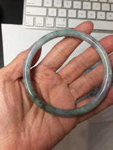 Load image into Gallery viewer, 65.2mm Certified type A 100% Natural light Green purple red (FU LU SHOU)white round cut Jadeite bangle PB307-0167
