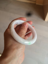 Load image into Gallery viewer, 59mm Certified 100% natural type A sunny green white/light purple jadeite jade bangle BF16-5408
