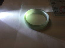 Load image into Gallery viewer, 52.4mm Certified 100% natural Type A half dark green gray black(油青) half light purple Breeze of Provence series((普罗旺斯的风)) square jadeite jade bangle AZ177-0508
