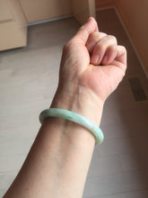 Load image into Gallery viewer, 52.4mm certified Type A 100% Natural green/yellow/purple(FU LU SHOU) round cut Jadeite Jade bangle PE90-5479
