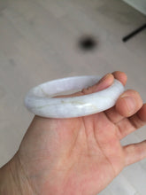 Load image into Gallery viewer, 59mm Certified 100% natural type A sunny green white/light purple jadeite jade bangle BF16-5408
