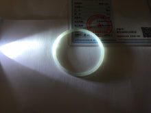 Load image into Gallery viewer, 59mm certifide Type A 100% Natural light green white skinny round cut Jadeite Jade bangle AZ178-0515

