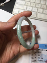 Load image into Gallery viewer, 52.4mm certified Type A 100% Natural green/yellow/purple(FU LU SHOU) round cut Jadeite Jade bangle PE90-5479
