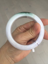 Load image into Gallery viewer, 54mm Certified 100% natural Type A olive green/white/purple jadeite jade bangle AX96-5190
