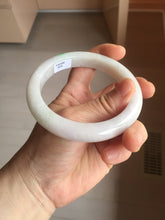 Load image into Gallery viewer, 61.5mm Type A 100% Natural sunny green/light white/purple Jadeite Jade bangle BH124-8036
