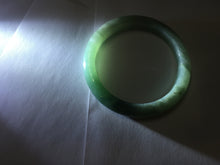 Load image into Gallery viewer, 53mm Certified Type A 100% Natural oily dark green(老油青)/gray Jadeite bangle PF1-(2775)
