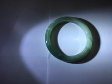 Load image into Gallery viewer, 53mm Certified Type A 100% Natural oily dark green(老油青)/gray Jadeite bangle PF1-(2775)
