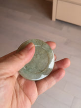 Load image into Gallery viewer, 100% Natural type A light green yellow  jadeite Jade horse pendant worry stone AA93
