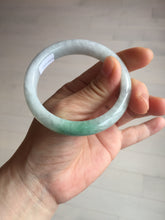 Load image into Gallery viewer, 55.2mm Certified Type A 100% Natural sunny green/light purple Jadeite Jade bangle BM27-0795
