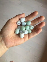 Load image into Gallery viewer, 13.3/12.5mm Type A 100% Natural  green/purple Jadeite Jade LuluTong (Every road is smooth) pendant group PB223
