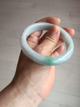 Load image into Gallery viewer, 57.5 mm Certified Type A 100% Natural sunny green/light purple Jadeite Jade bangle BM26-0790
