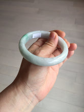 Load image into Gallery viewer, 57.5 mm Certified Type A 100% Natural sunny green/light purple Jadeite Jade bangle BM26-0790
