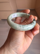 Load image into Gallery viewer, 56mm certified 100% natural type A light green/dark green/white jadeite jade bangle PH40-0490
