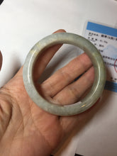 Load image into Gallery viewer, 55.4mm certified Type A 100% Natural green/yellow/purple/red Jadeite Jade bangle BM91-9786
