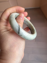 Load image into Gallery viewer, 56mm certified 100% natural type A light green/dark green/white jadeite jade bangle PH40-0490
