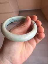 Load image into Gallery viewer, 56mm certified 100% natural type A light green/dark green/white jadeite jade bangle PH40-0490
