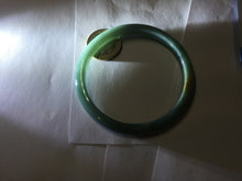 Load image into Gallery viewer, 59.2mm Certified Type A 100% Natural green/blue/black/gray/black Guatemala slim Jadeite bangle PF11-5873
