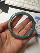Load image into Gallery viewer, 59.2mm Certified Type A 100% Natural green/blue/black/gray/black Guatemala slim Jadeite bangle PF11-5873
