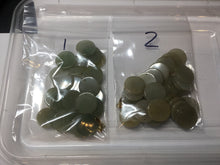 Load image into Gallery viewer, 100% Natural type A light icy watery green/yellow/gray (黄杨绿)round Jadeite Jade safe and sound pendant group BF158
