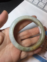 Load image into Gallery viewer, 56.1mm 100% natural certified light green yellow purple jadeite jade bangle BM92-9766
