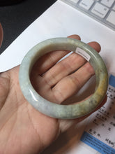 Load image into Gallery viewer, 56.1mm 100% natural certified light green yellow purple jadeite jade bangle BM92-9766
