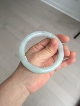 Load image into Gallery viewer, 55.5mm certified Type A 100% Natural light green/purple round cut Jadeite Jade bangle BK77-3787
